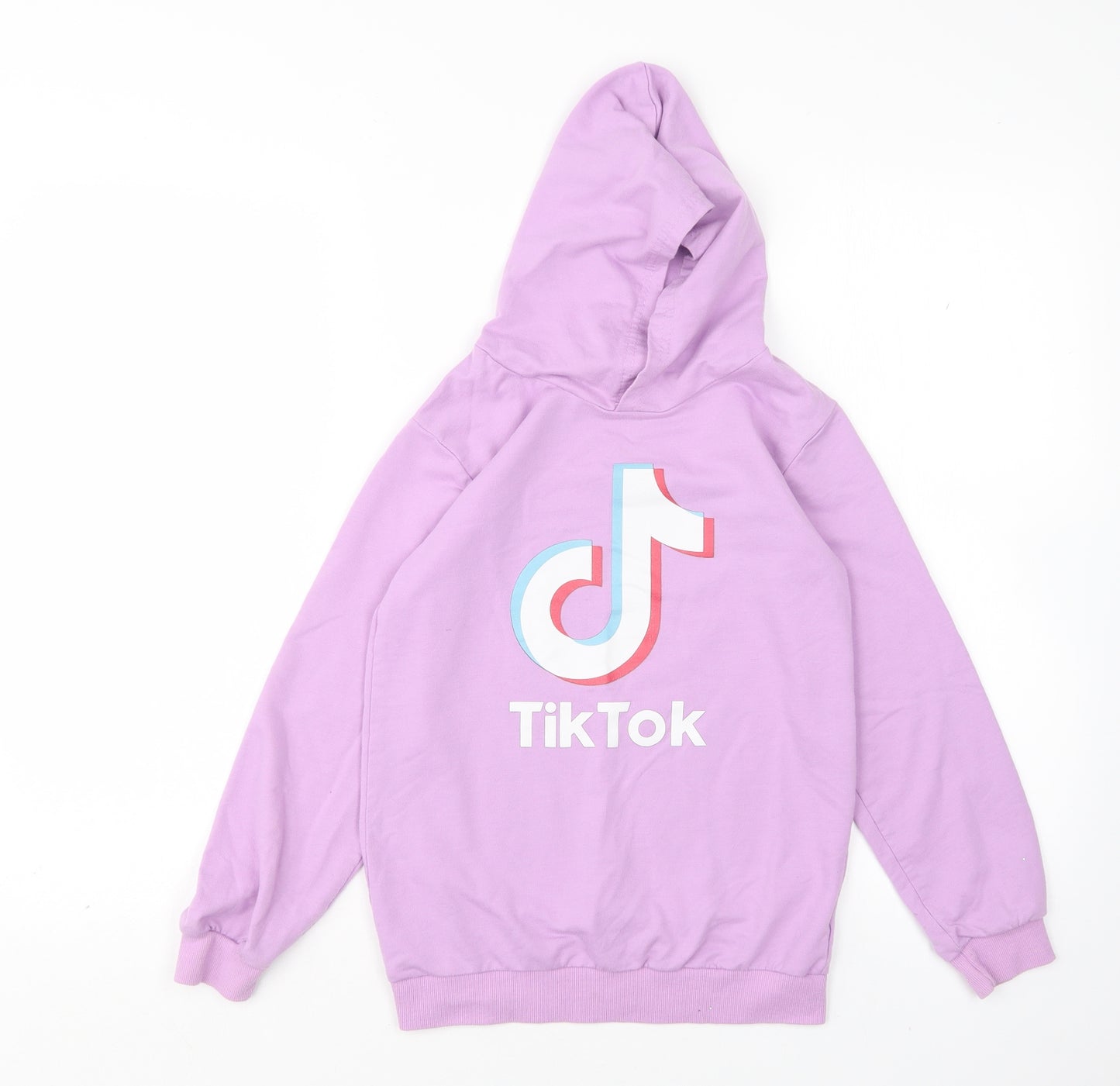 Foanja Girls Pink  Cotton Pullover Hoodie Size 12 Years   - TIKTOK