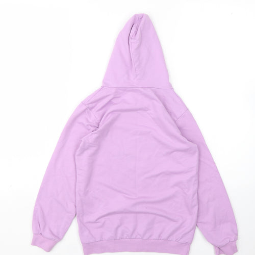 Foanja Girls Pink  Cotton Pullover Hoodie Size 12 Years   - TIKTOK