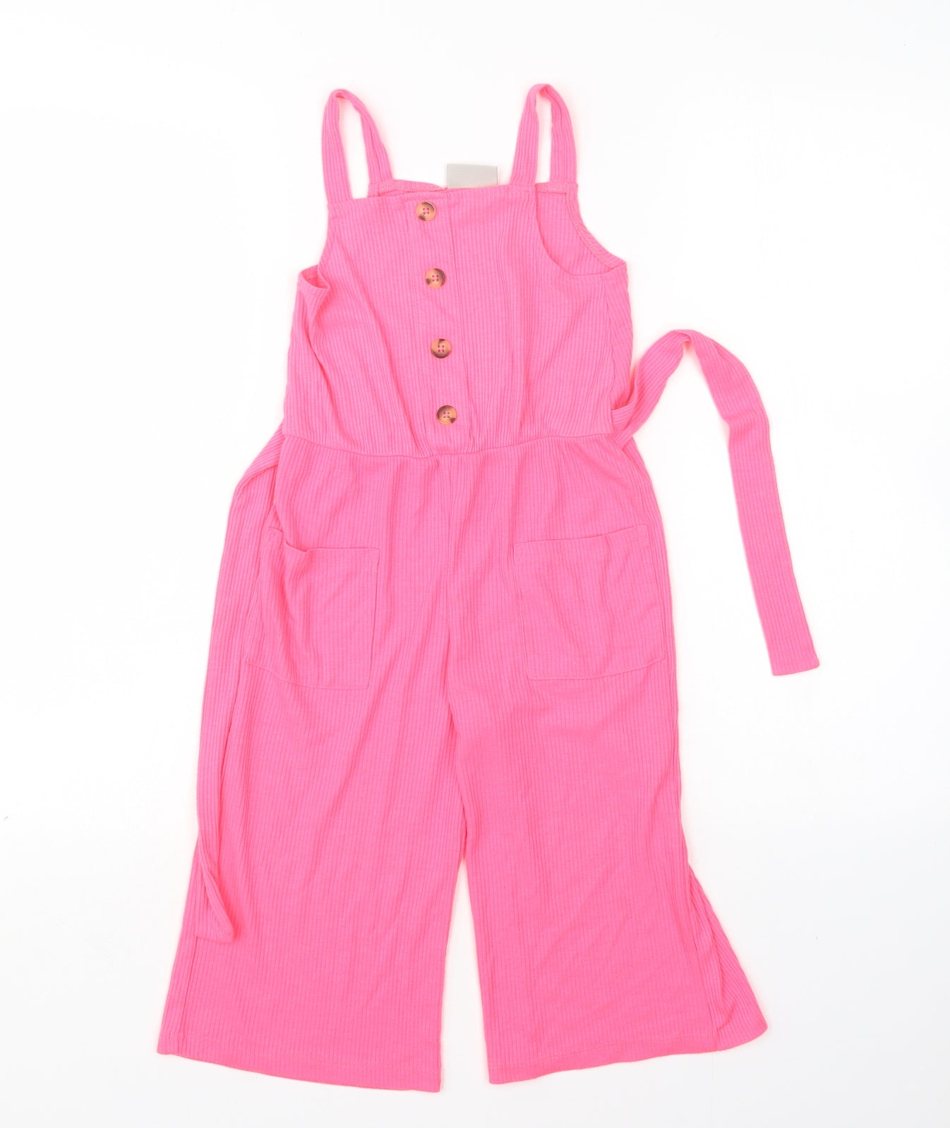 NEXT Girls Pink  Polyester Jumpsuit One-Piece Size 7 Years