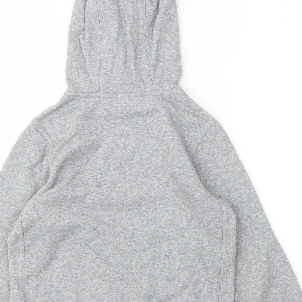 Nike Boys Grey  Cotton Pullover Hoodie Size 7 Years