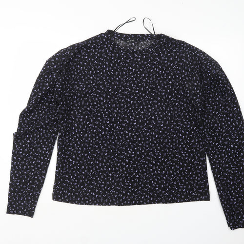 F&F Womens Multicoloured Round Neck Animal Print Polyester Pullover Jumper Size 14