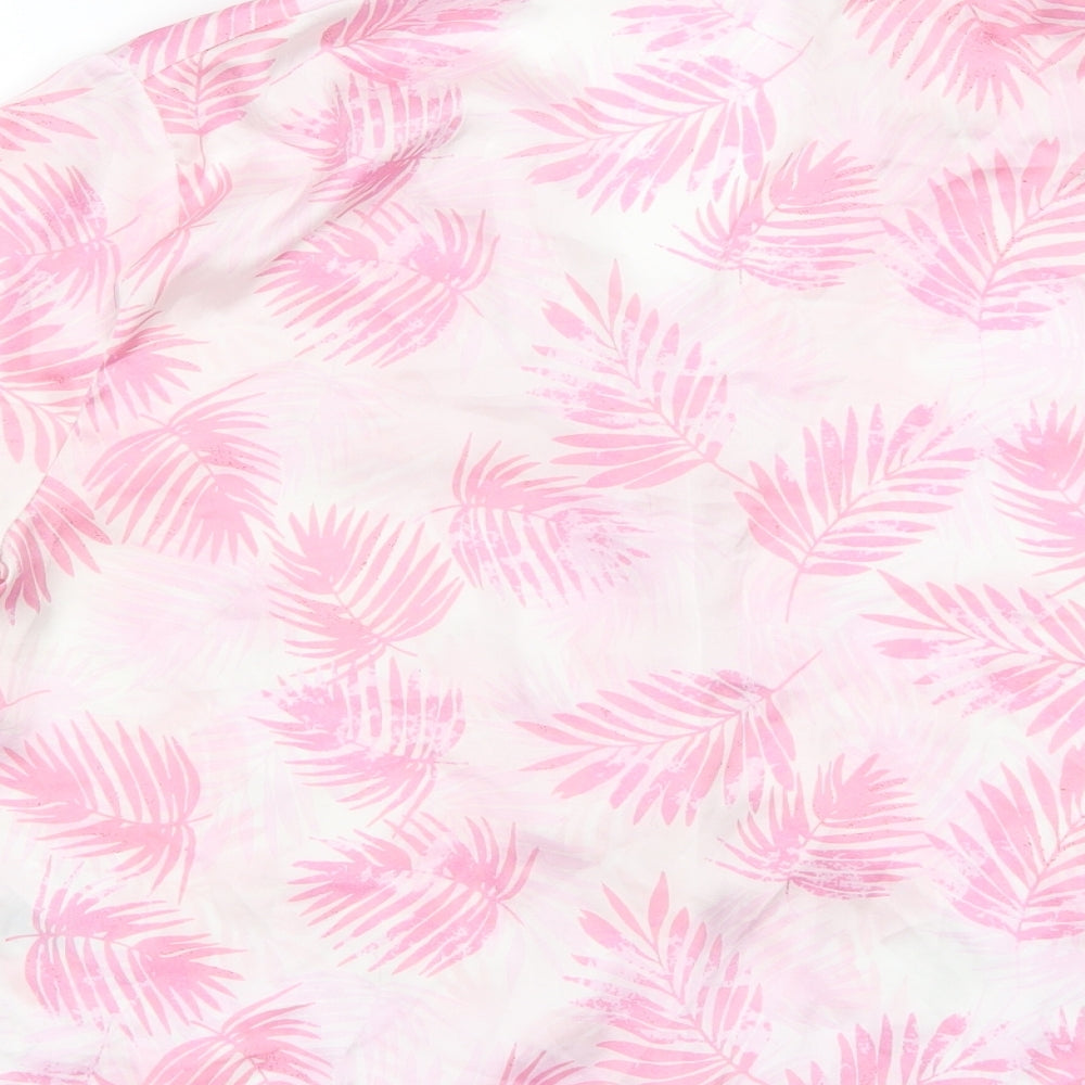 Primark Womens Pink Floral Polyester Top Pyjama Top Size M