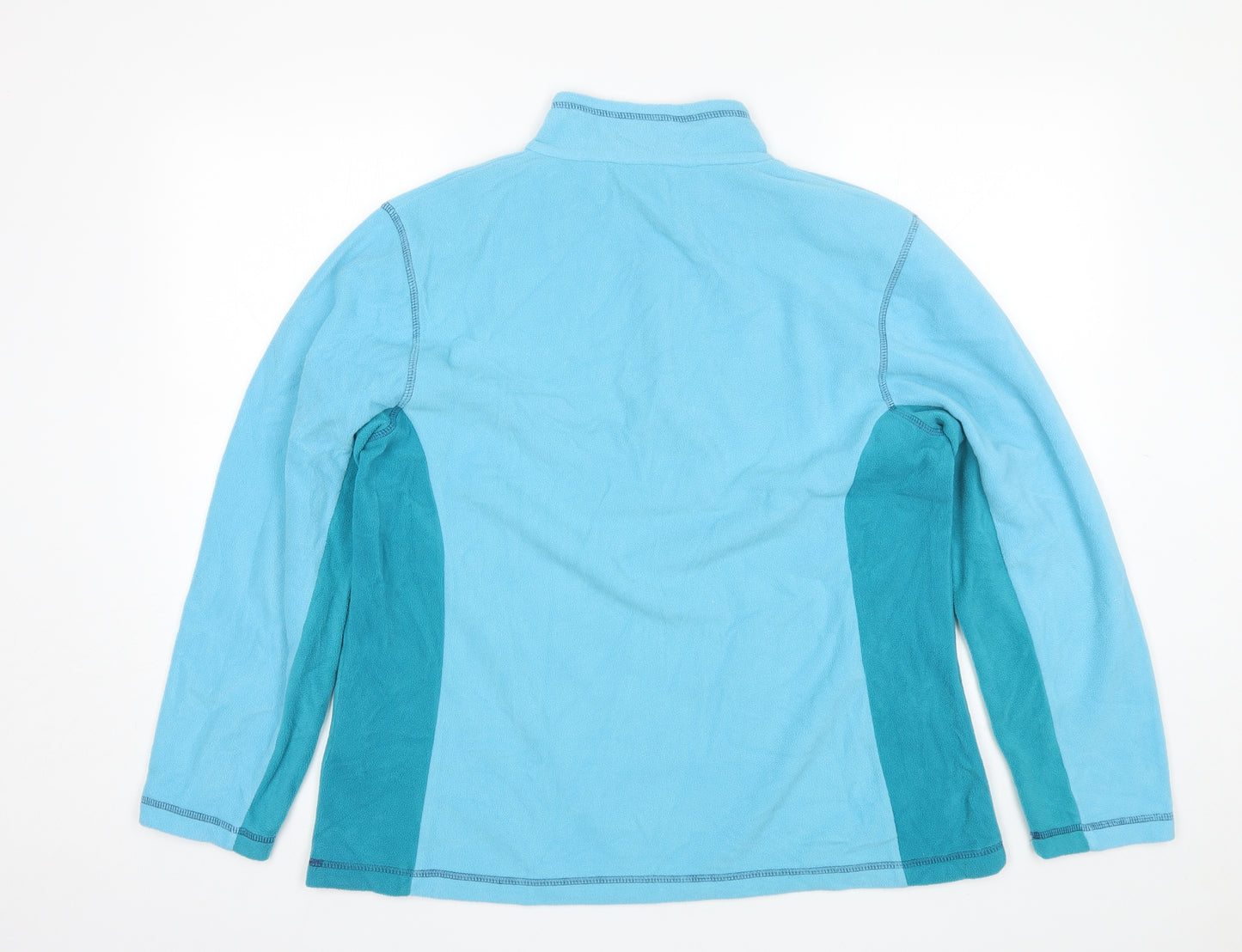 Regatta Womens Blue Collared  Polyester Pullover Jumper Size 16