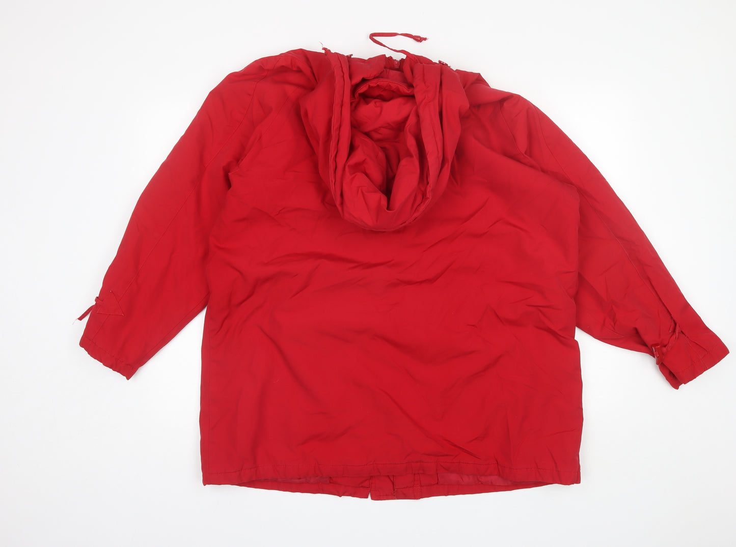 Casual Comfort Womens Red   Parka Jacket Size 20