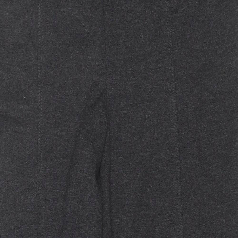 Marks and Spencer Womens Grey  Polyester Trousers  Size 16 L28 in Regular