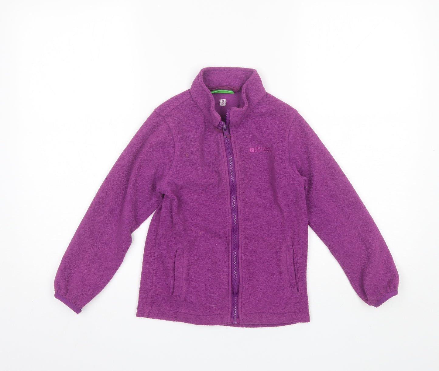 Mountain Warehouse Girls Purple Collared  Polyester Pullover Jumper Size 7-8 Years