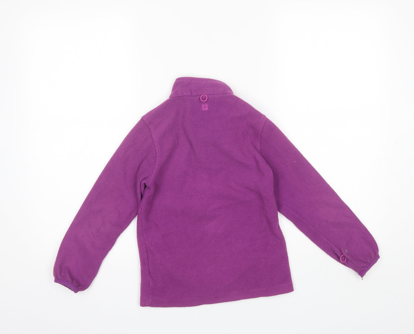 Mountain Warehouse Girls Purple Collared  Polyester Pullover Jumper Size 7-8 Years