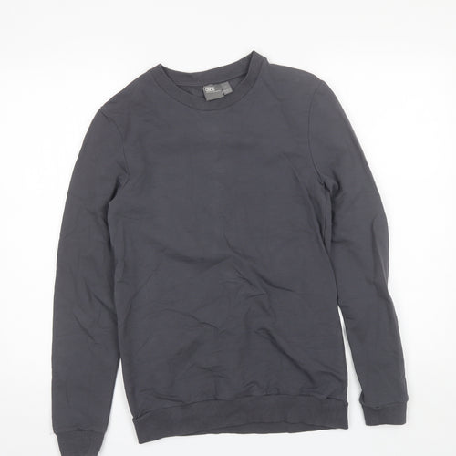 ASOS Mens Grey Round Neck  Cotton Pullover Jumper Size XS