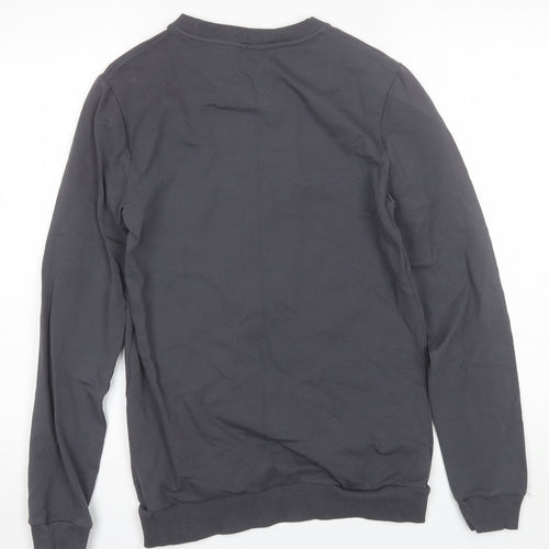 ASOS Mens Grey Round Neck  Cotton Pullover Jumper Size XS