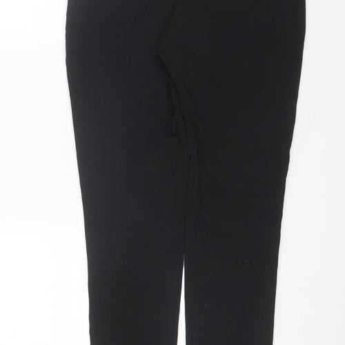 Elegant's Womens Black  Polyester Trousers  Size 14 L27 in Regular