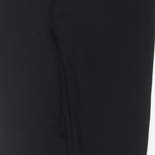Elegant's Womens Black  Polyester Trousers  Size 14 L27 in Regular