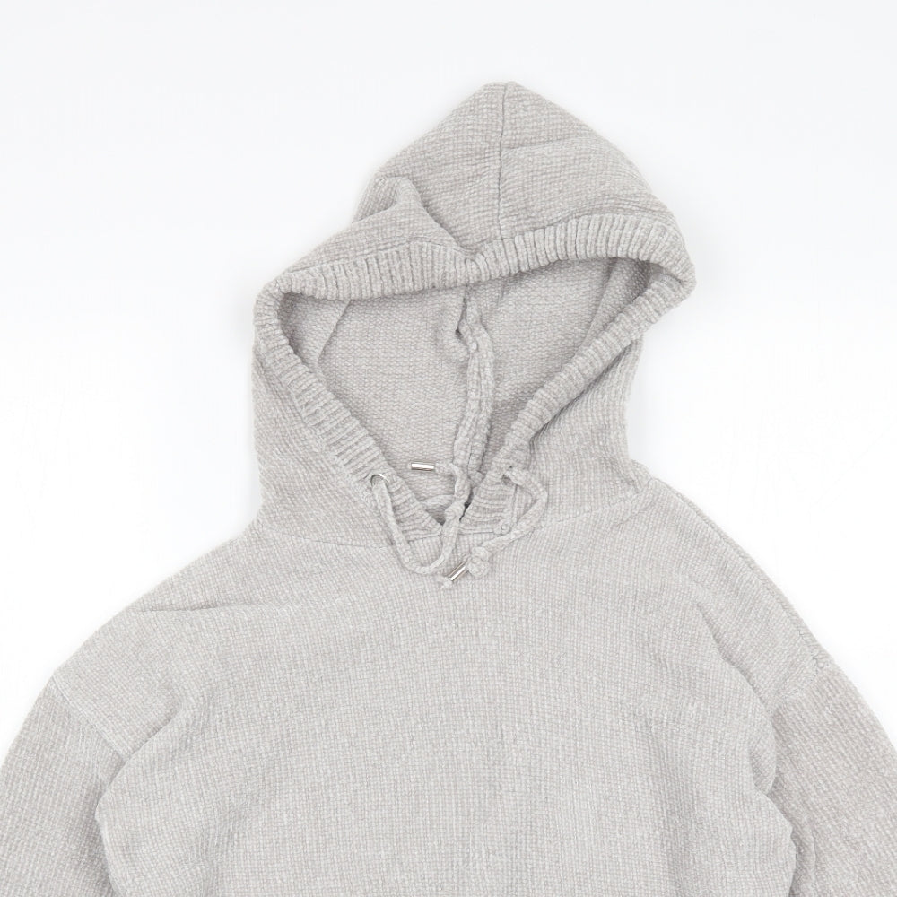 Primark Womens Grey  Polyester Pullover Hoodie Size 2XS