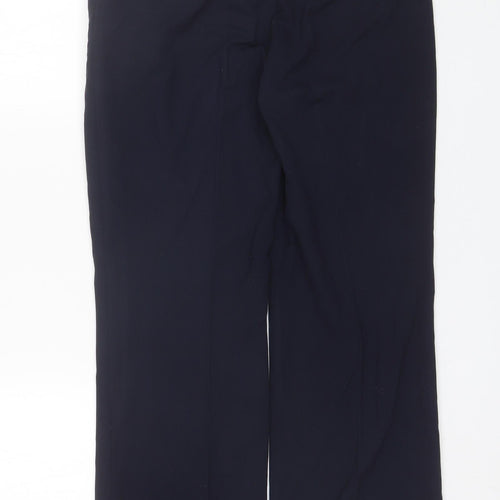 Marks and Spencer Womens Blue  Polyester Dress Pants Trousers Size 8 L28 in Regular