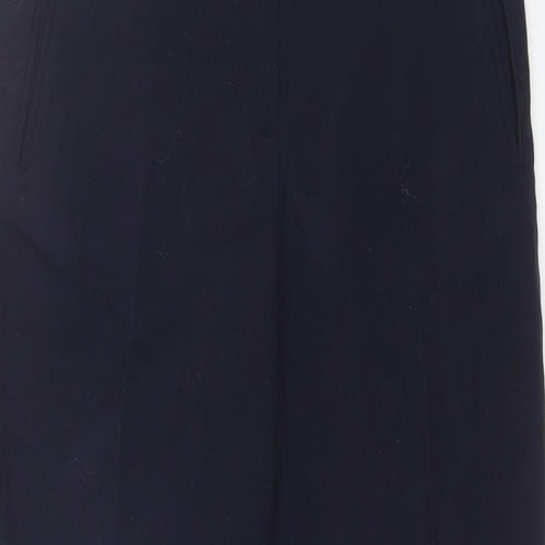 Marks and Spencer Womens Blue  Polyester Dress Pants Trousers Size 8 L28 in Regular