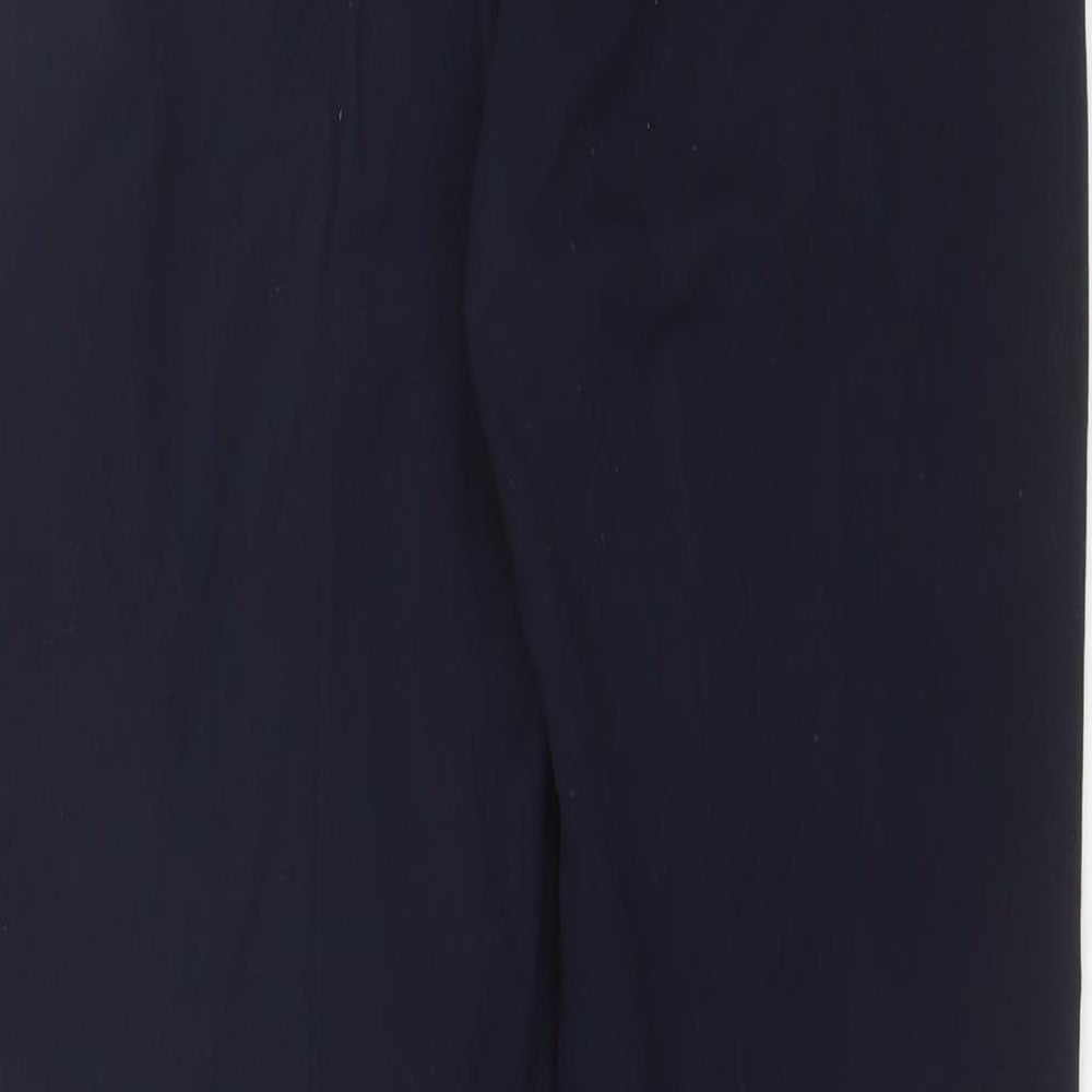 Marks and Spencer Womens Blue  Polyester Dress Pants Trousers Size 8 L28 in Regular