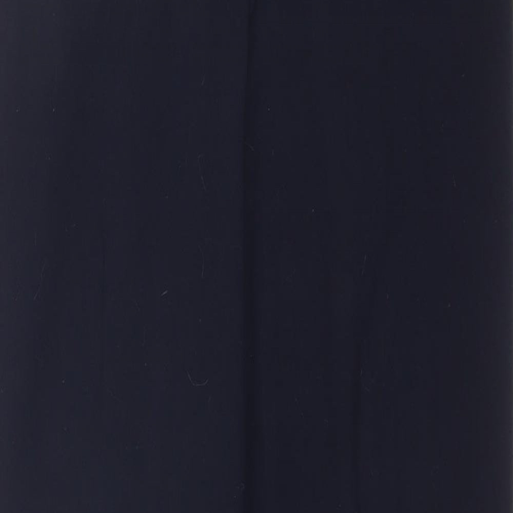 Robell Womens Blue  Polyester Trousers  Size 14 L29 in Regular