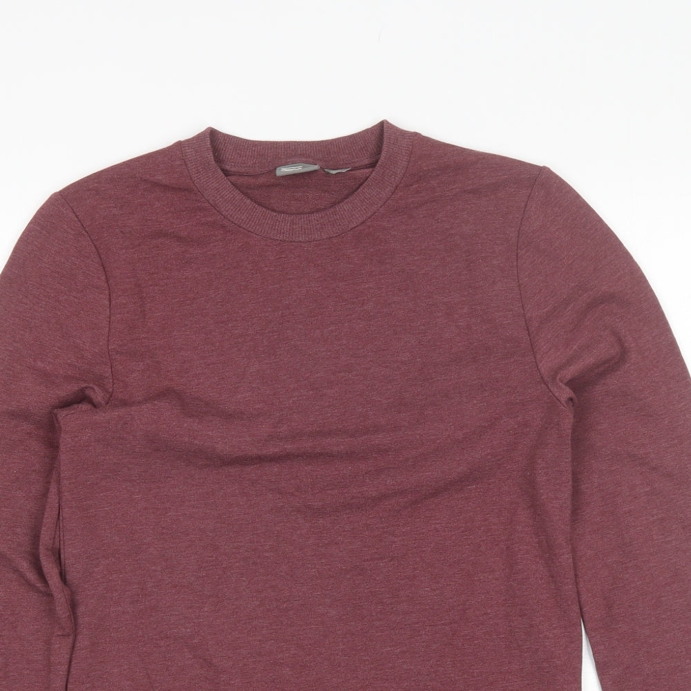ASOS Mens Red Round Neck  Cotton Pullover Jumper Size XS