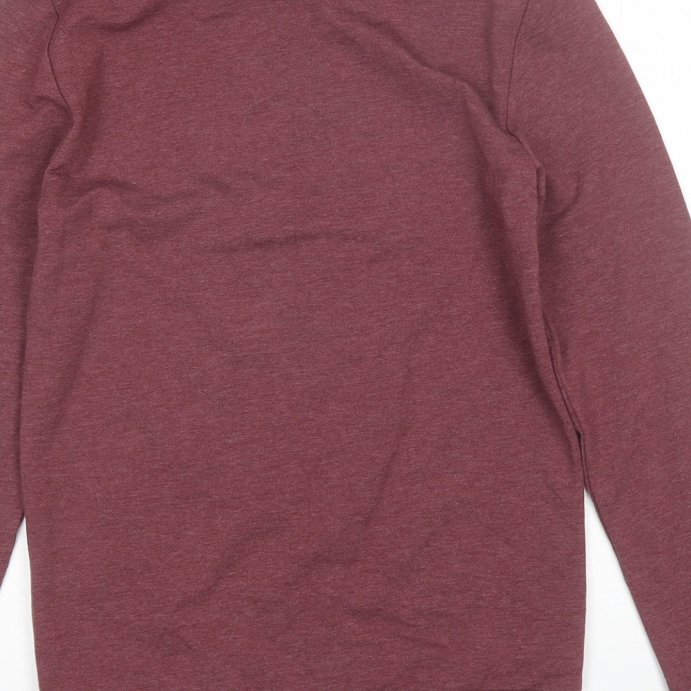 ASOS Mens Red Round Neck  Cotton Pullover Jumper Size XS