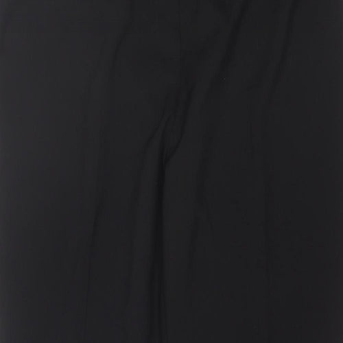 Papaya Womens Black  Polyester Dress Pants Trousers Size 14 L27 in Regular