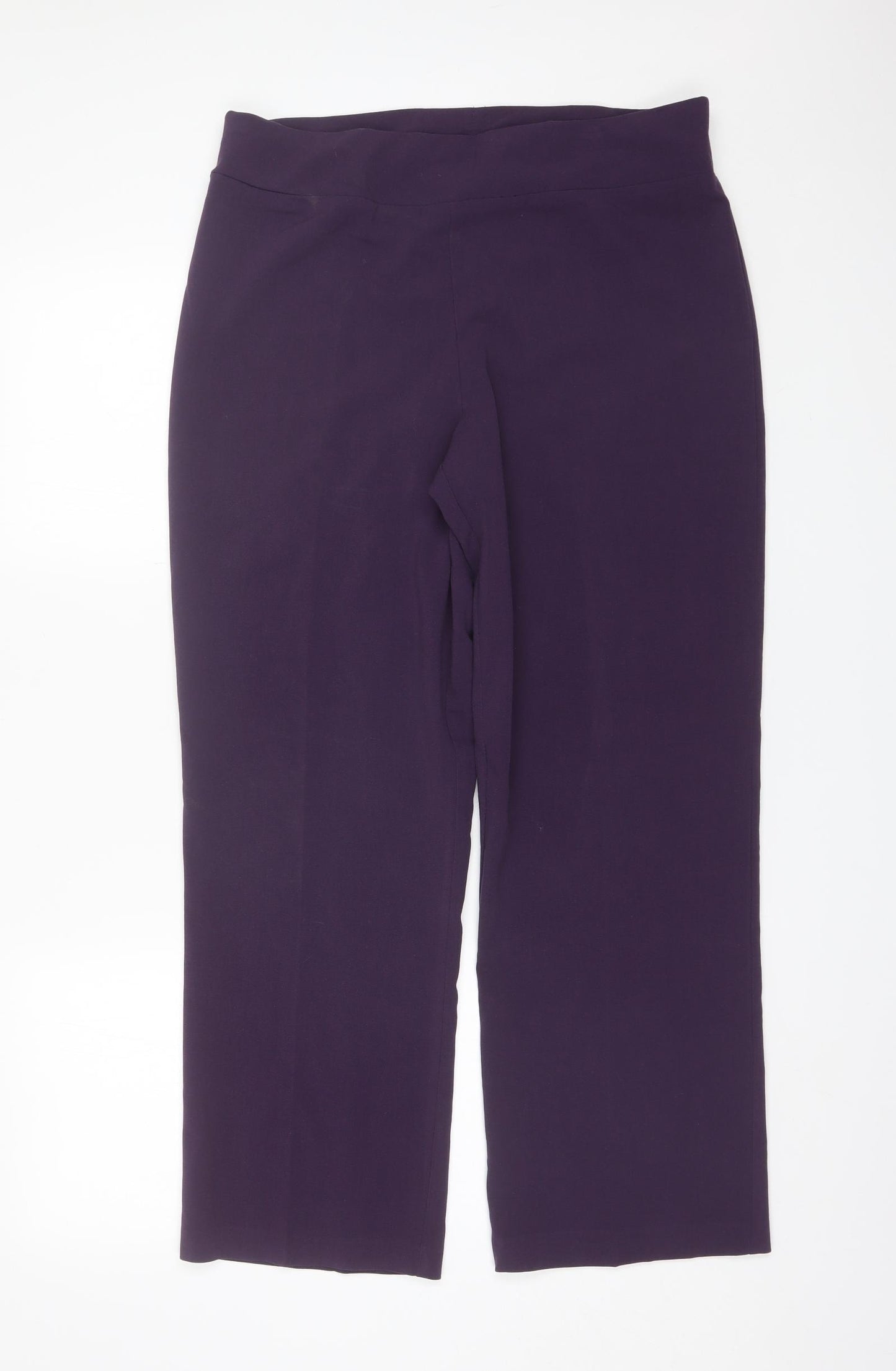 Epilogue Womens Purple  Polyester Trousers  Size 14 L29 in Regular