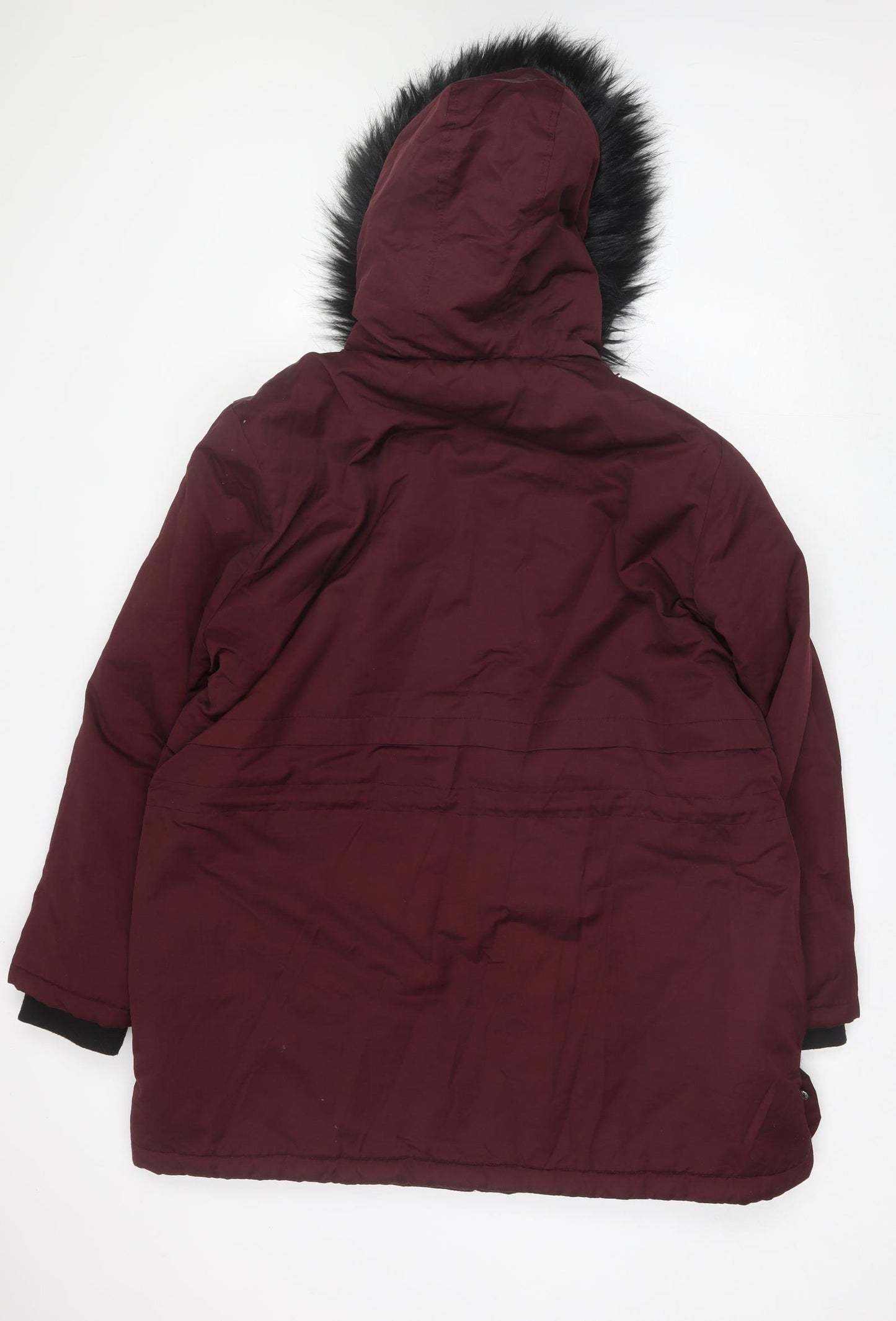 Peacocks Womens Purple   Parka Jacket Size 22