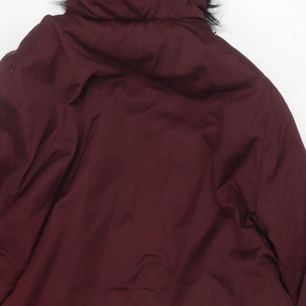 Peacocks Womens Purple   Parka Jacket Size 22
