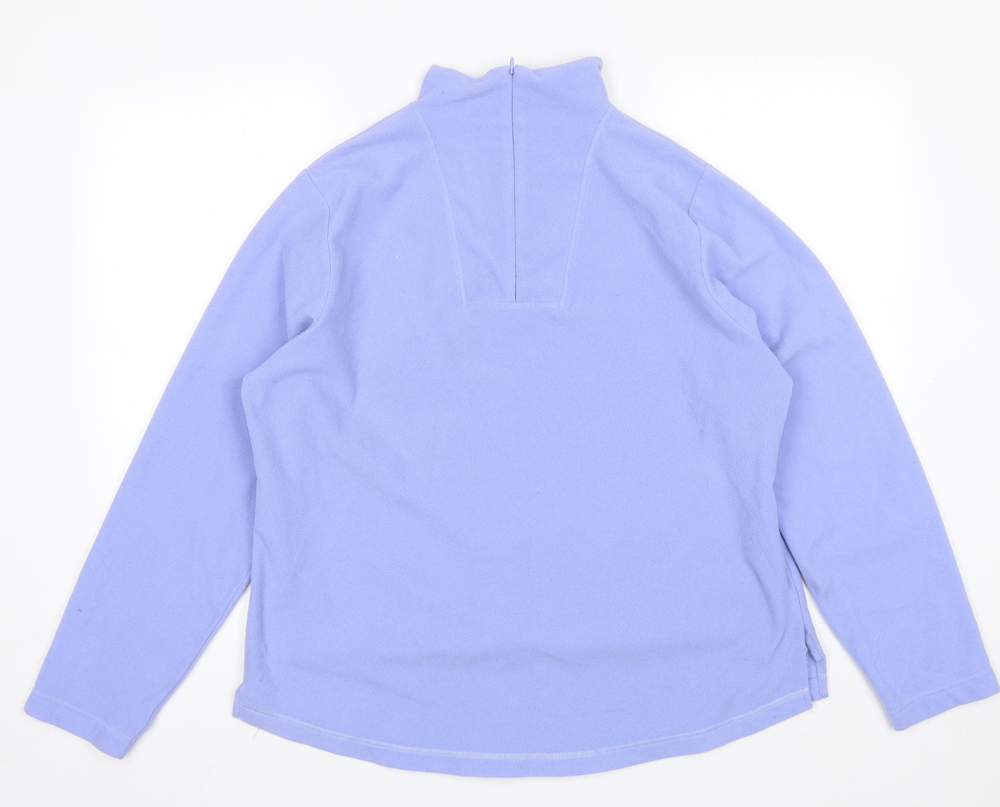 George Womens Purple Collared  Polyester Pullover Jumper Size 20