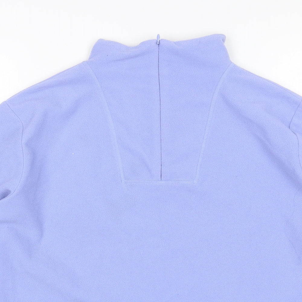 George Womens Purple Collared  Polyester Pullover Jumper Size 20