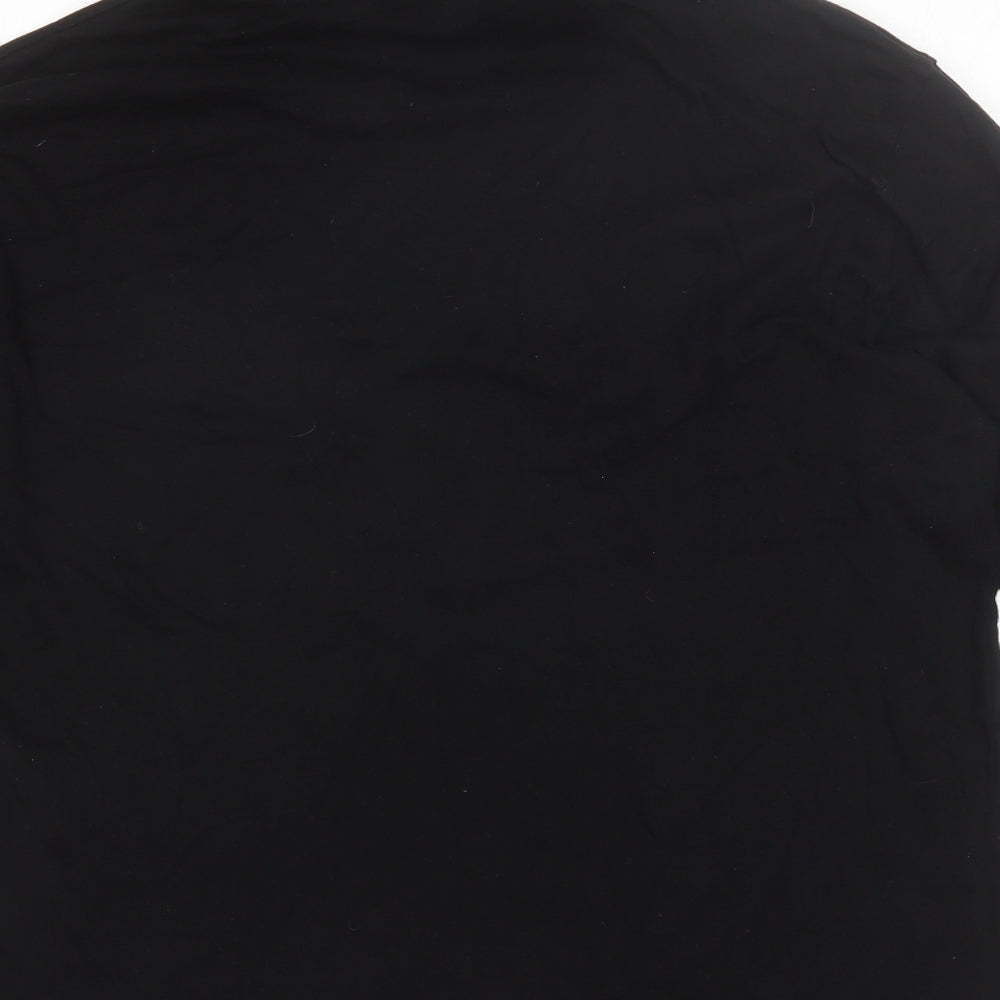 Colin Montgomerie Mens Black Roll Neck  Cotton Pullover Jumper Size L