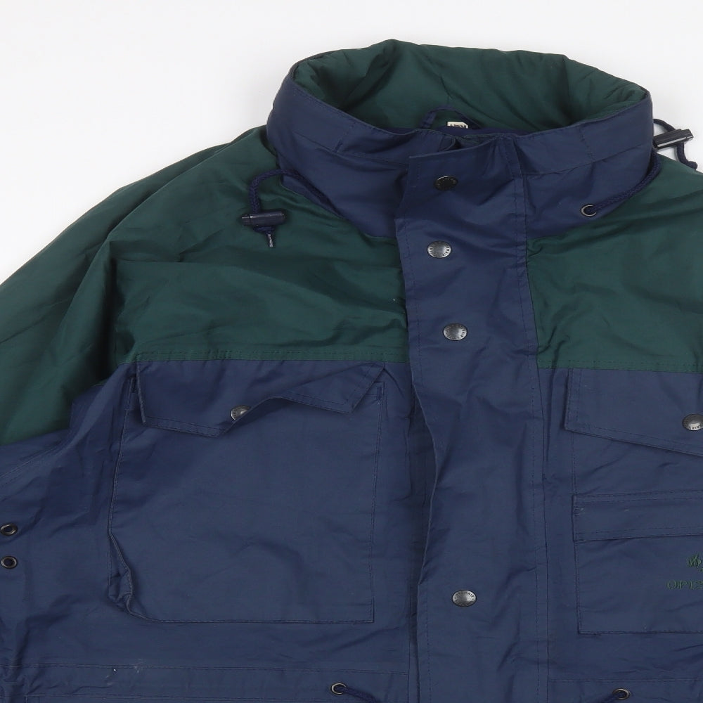 Open Air Mens Blue   Rain Coat Jacket Size S