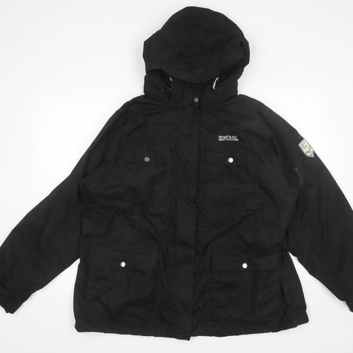 Regatta Womens Black   Parka Jacket Size 22