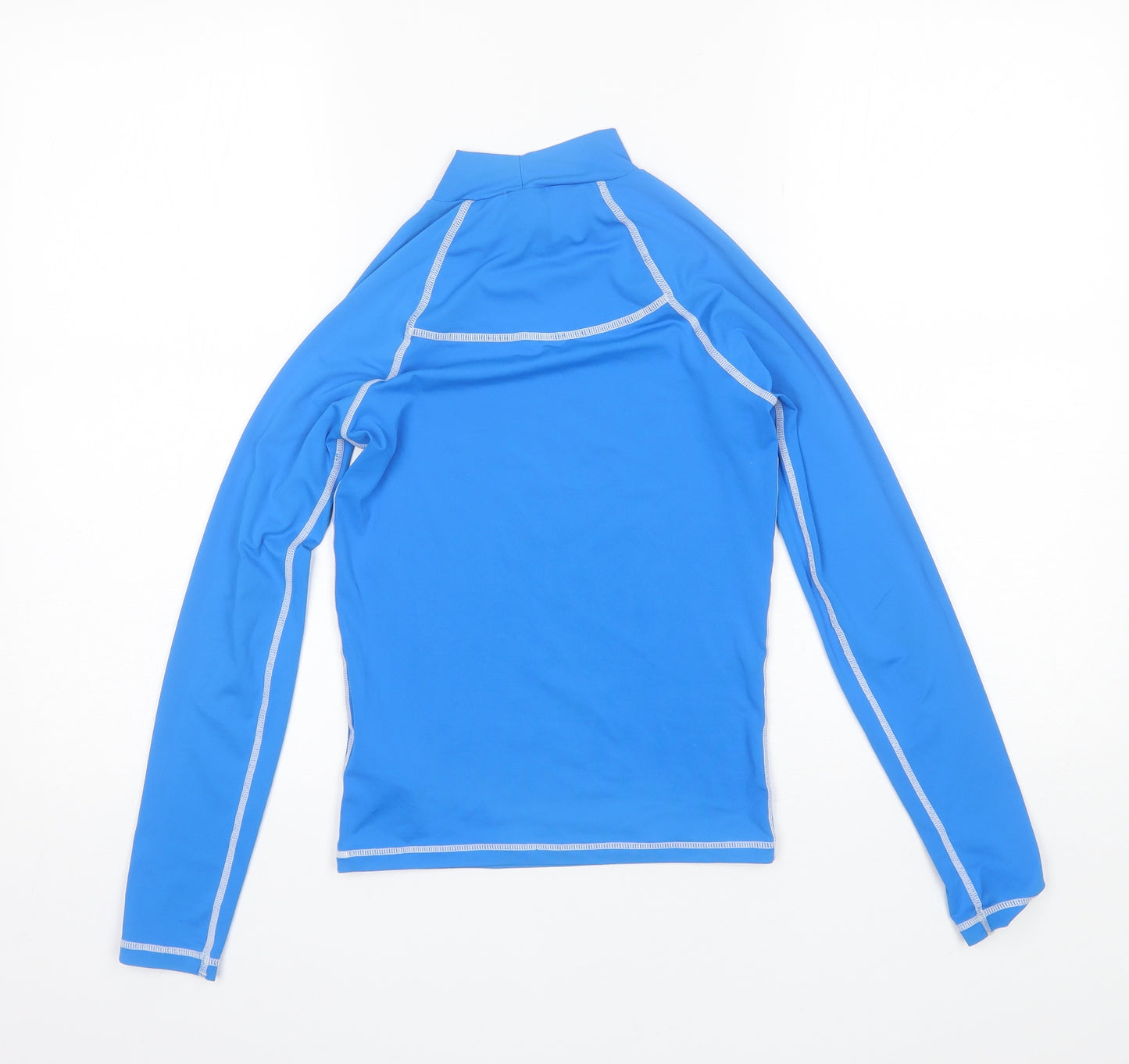Tribord Boys Blue  Polyester Basic T-Shirt Size 12 Years Mock Neck  - Swim