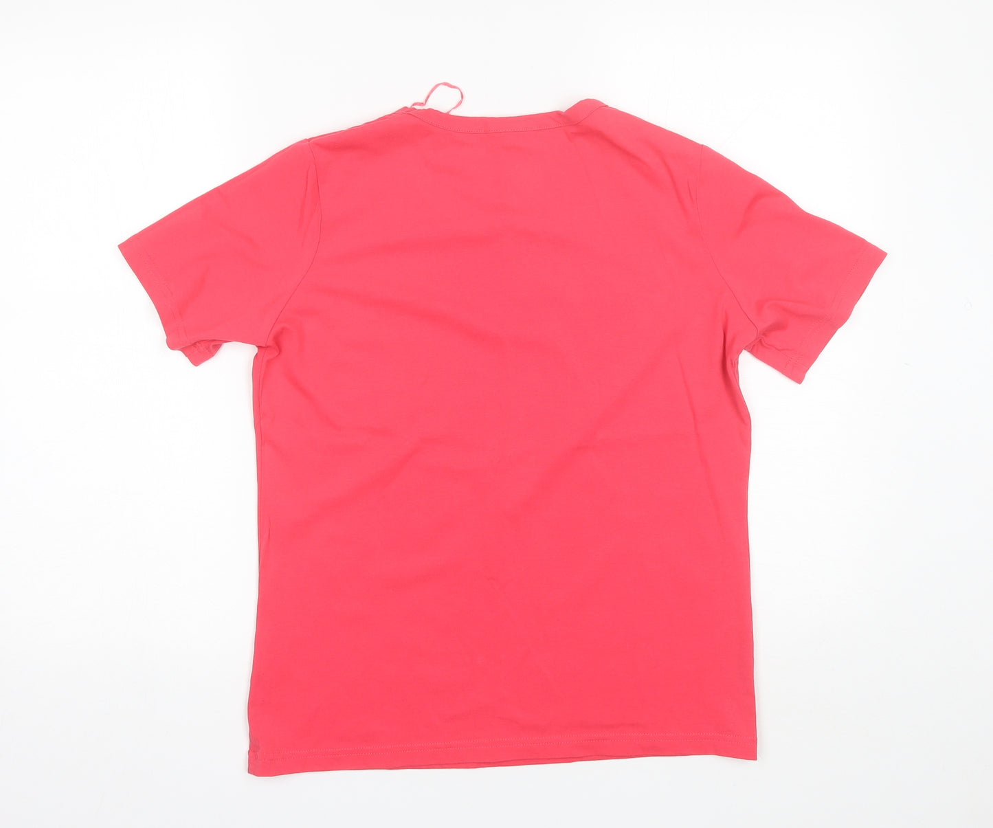 Damart Womens Pink  Cotton Basic T-Shirt Size 10 Round Neck