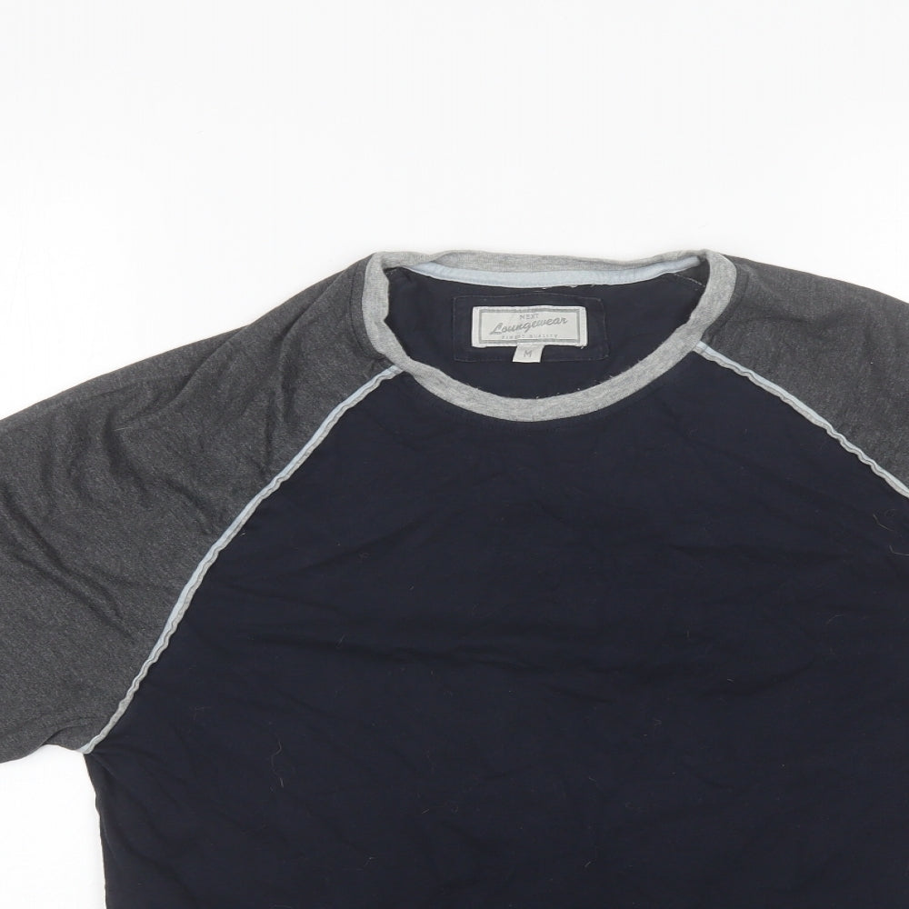 NEXT Mens Grey  Cotton  T-Shirt Size M Round Neck