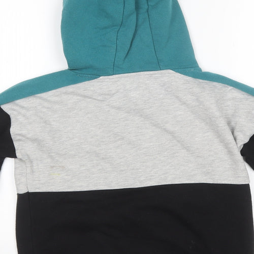 Primark Boys Black  Cotton Pullover Hoodie Size 9-10 Years