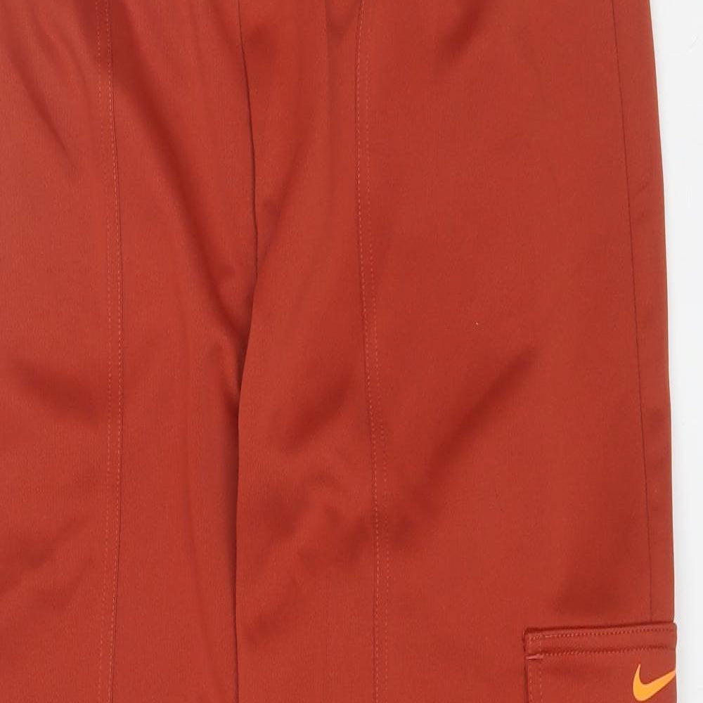 Nike Mens Orange  Polyester Blend Sweatpants Trousers Size L L26 in Regular