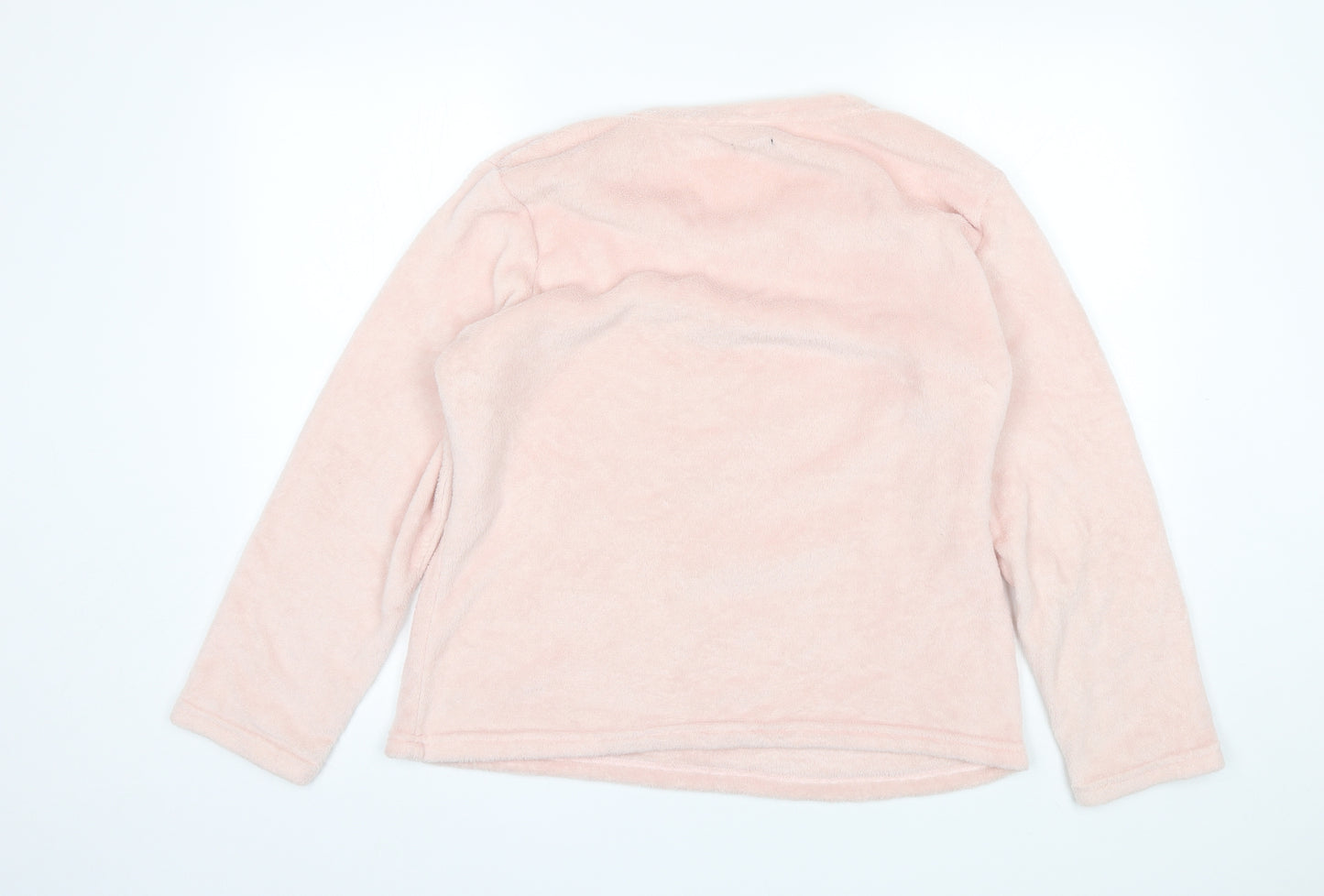F&F Womens Pink Solid Polyester Top Pyjama Top Size 16