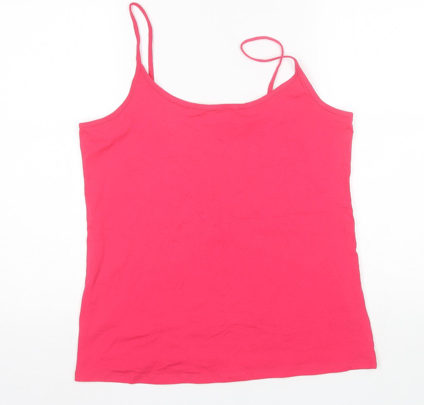 NEXT Womens Pink  Cotton Camisole Tank Size 18 Round Neck