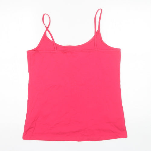 NEXT Womens Pink  Cotton Camisole Tank Size 18 Round Neck