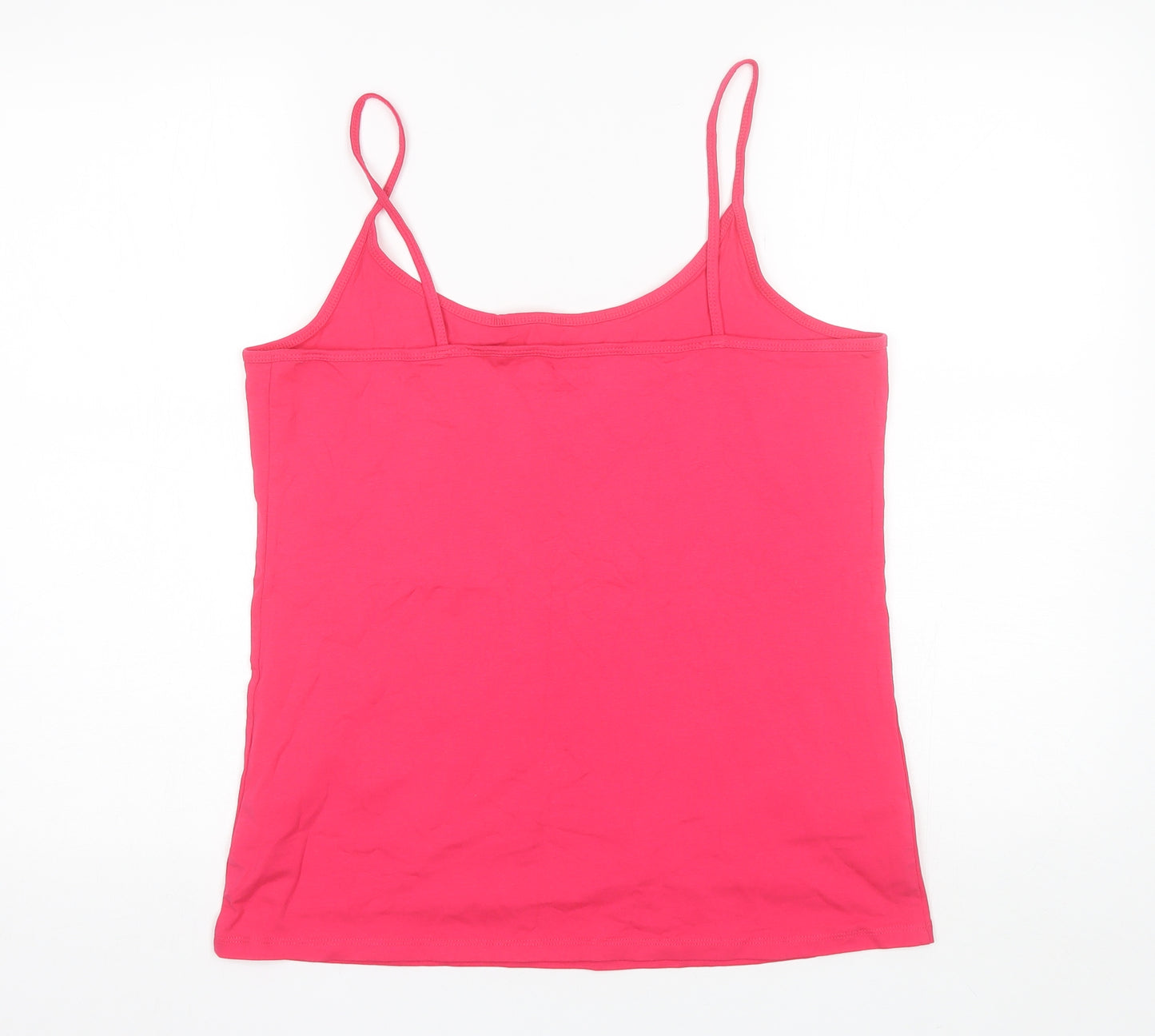 NEXT Womens Pink  Cotton Camisole Tank Size 18 Round Neck