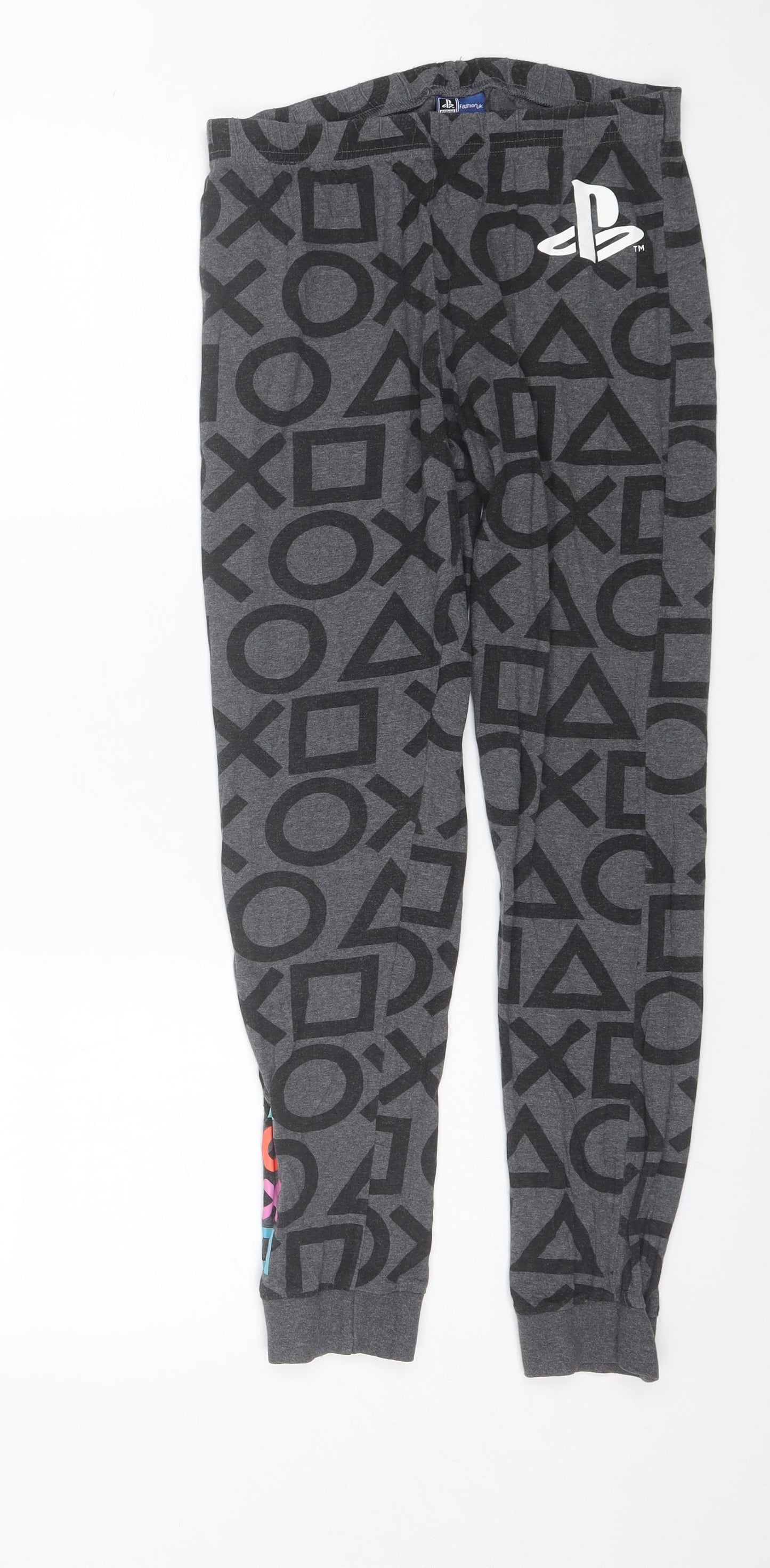 F&F Boys Grey  Cotton  Pyjama Pants Size 13-14 Years   - Playstation