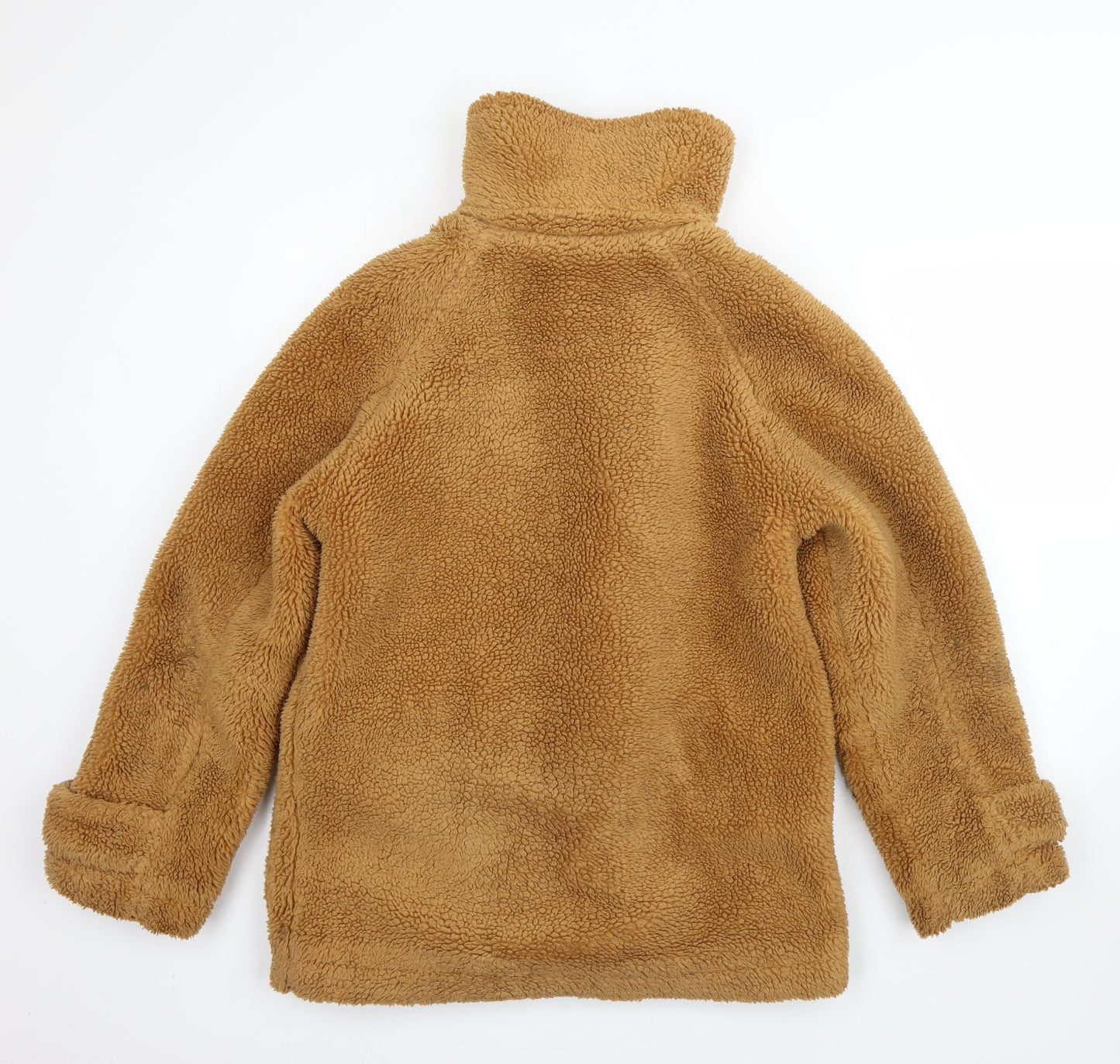 Topshop Womens Brown   Overcoat Coat Size XS  Zip