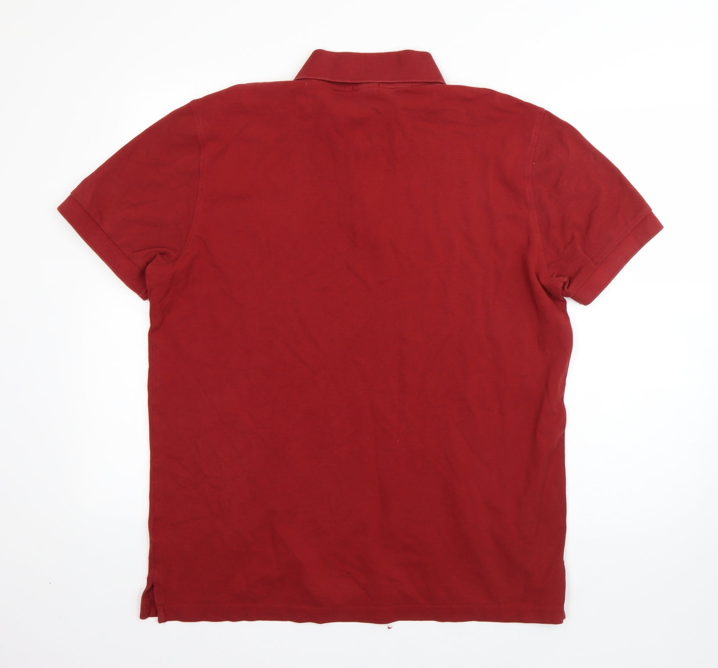 HUGO BOSS Mens Red  Cotton  Polo Size XL Collared