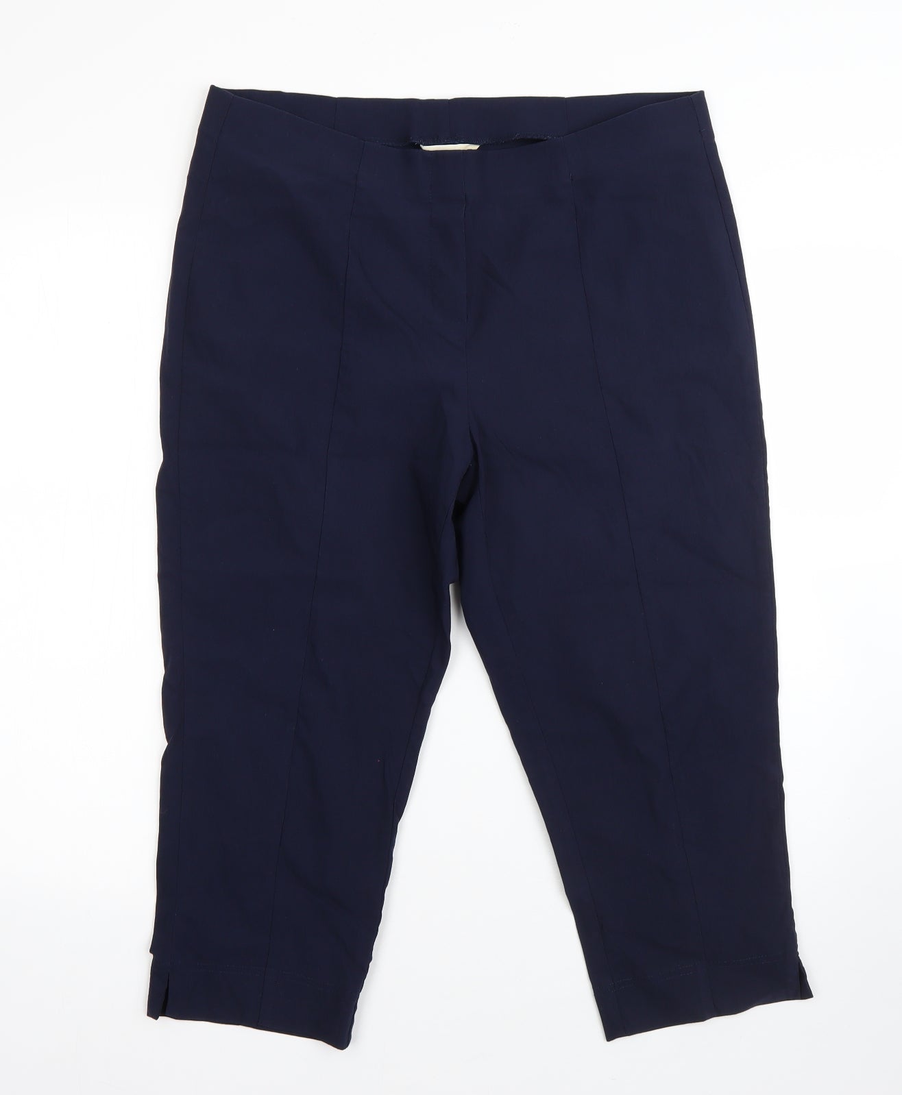 Pinns Womens Blue  Viscose Dress Pants Trousers Size 18 L20 in Regular