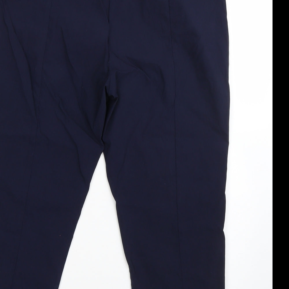 Pinns Womens Blue  Viscose Dress Pants Trousers Size 18 L20 in Regular
