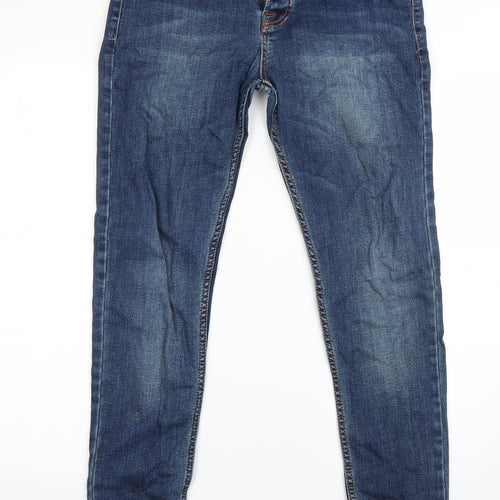 Ustop Mens Blue  Cotton Straight Jeans Size 34 L30 in Regular