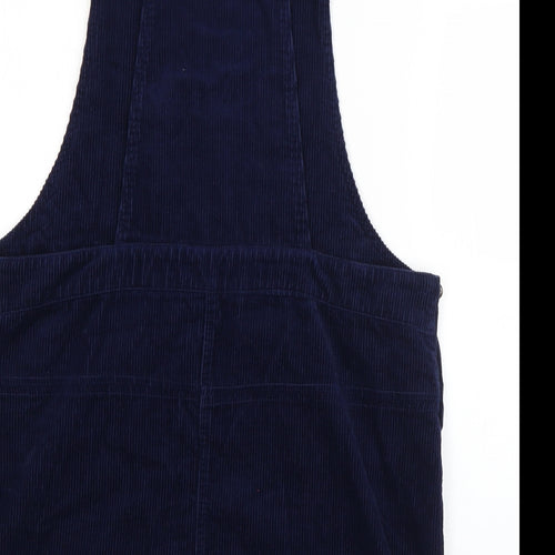 George Womens Blue  Cotton Pinafore/Dungaree Dress  Size 16  Square Neck