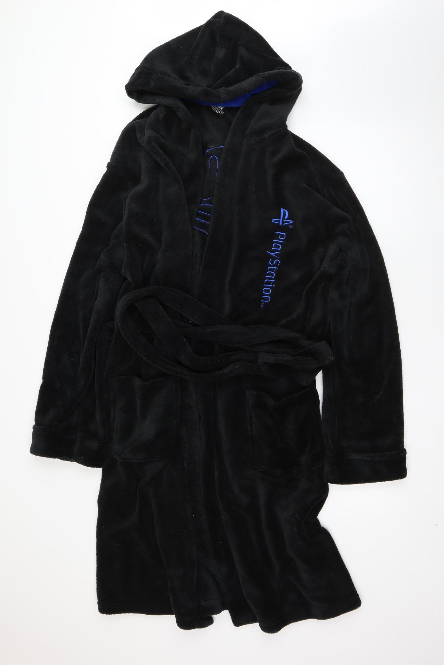 PlayStation Mens Black  Polyester  Robe Size XL