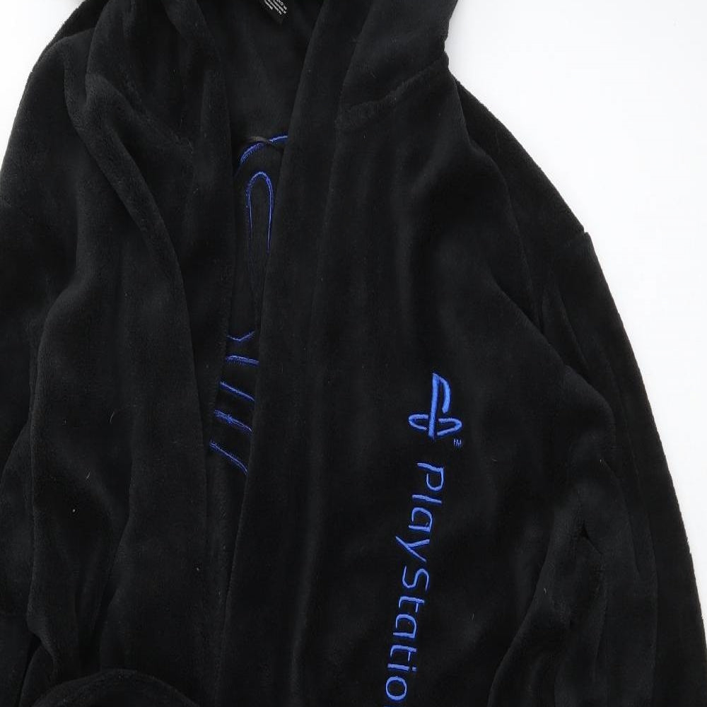 PlayStation Mens Black  Polyester  Robe Size XL