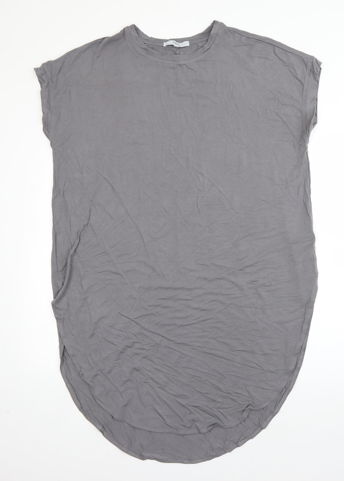 NEXT Womens Grey  Modal T-Shirt Dress  Size 18  Round Neck